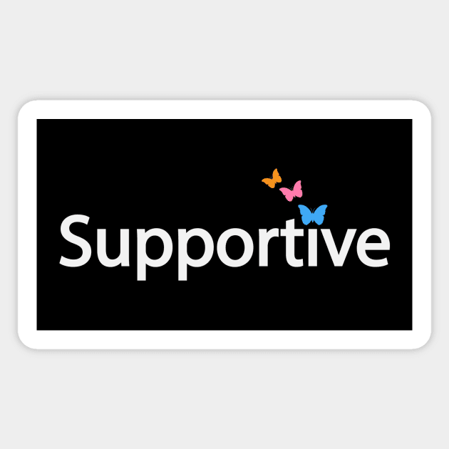 Supportive typographic logo Sticker by BL4CK&WH1TE 